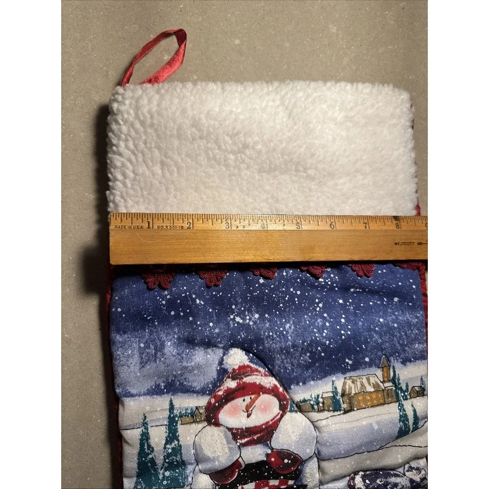 Vintage Snowmen Christmas Stocking 19